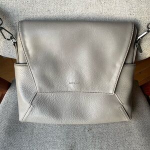 Matt & Nat Warm Grey Vegan Leather Crossbody or Shoulder Bag